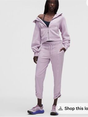 NWT Lululemon Dance Studio MR Cropped Pants in Raspberry Coulis